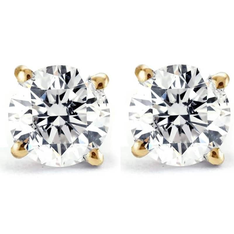 Bliss Diamond 3/4ct Diamond Studs Yellow Gold - Yellow