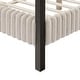 preview thumbnail 19 of 19, 247 Shop At Home Modern Metal Canopy Queen Platform Bed with Channel Tufted Upholstered Headboard