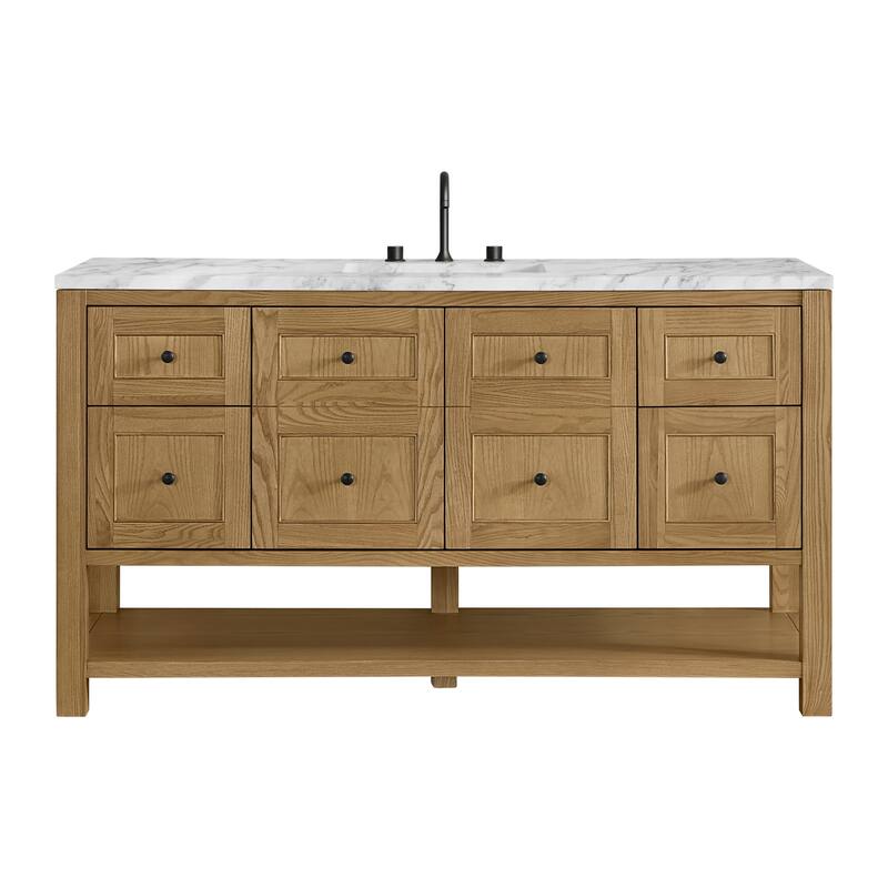 Breckenridge 60" Single Vanity, Light Natural Oak - 60S