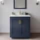 Option Dark Blue / Giotto Quartz Top / Brushed Gold