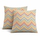 preview thumbnail 2 of 6, 2 Pack Outdoor Throw Pillows, Waterproof & Fade-Resistant Patio Cushions- Soft & Comfortable Decorative Pillow Covers (18x18")