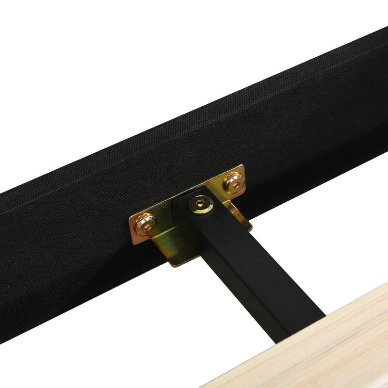 Velvet Upholstered Queen Platform Bed with Bedside Desk and Stool, Mother & Child Design in Gray