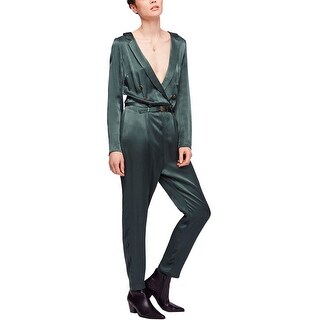 free people green jumpsuit