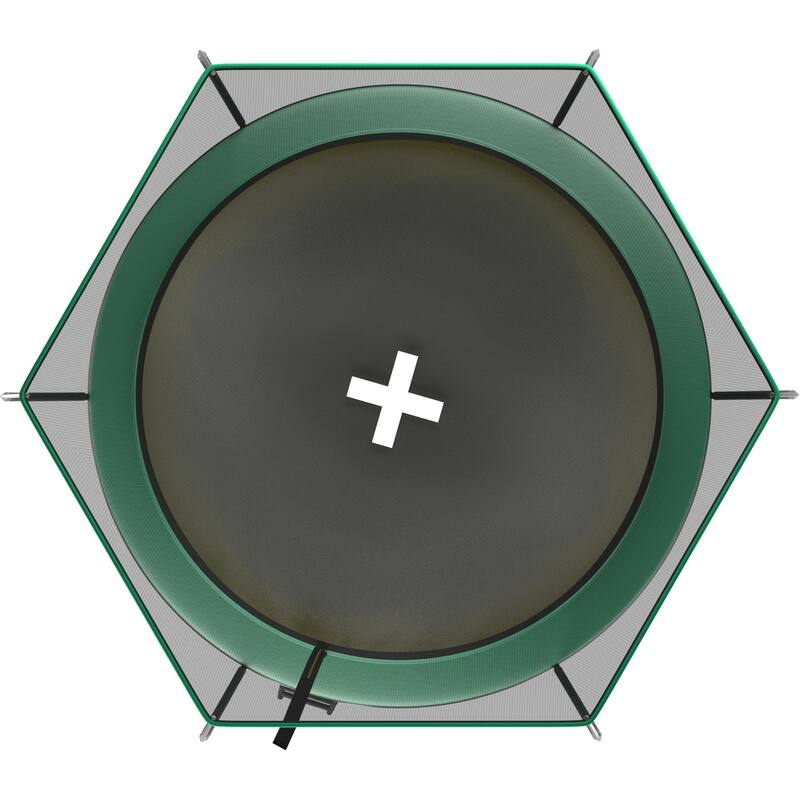 14FT Springfree Trampoline Bungee Jumping No Gap Safety Net for Outdoor