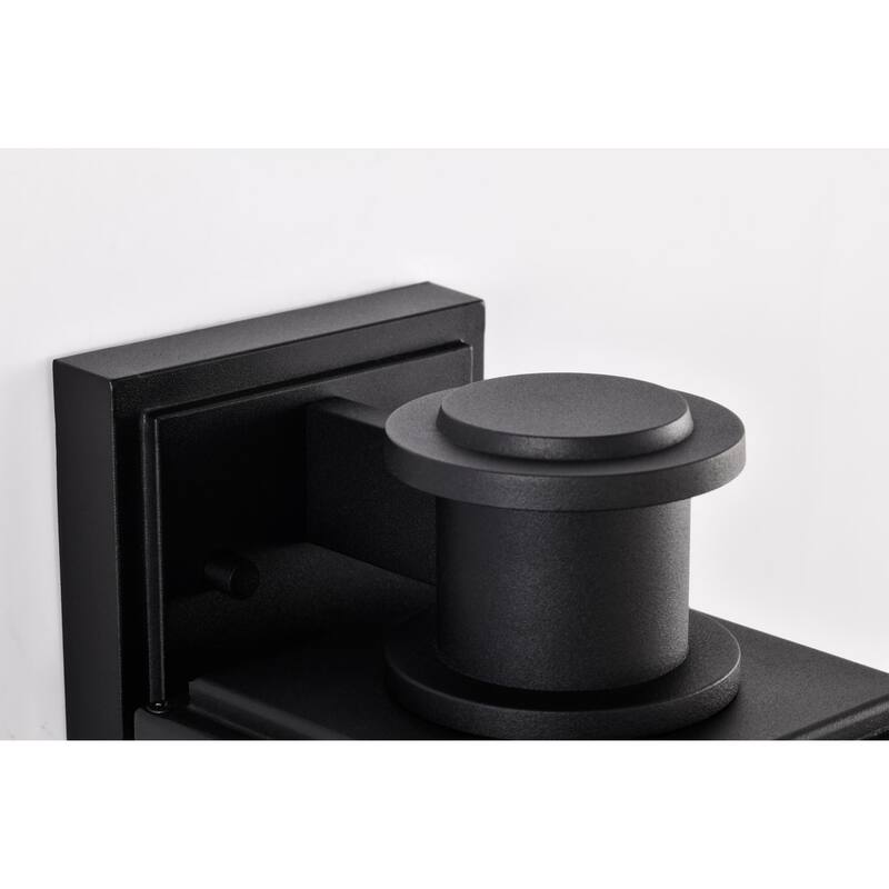 Luca Medium Outdoor Lantern Sand Black Finish Clear Beveled Glass - Sand Black