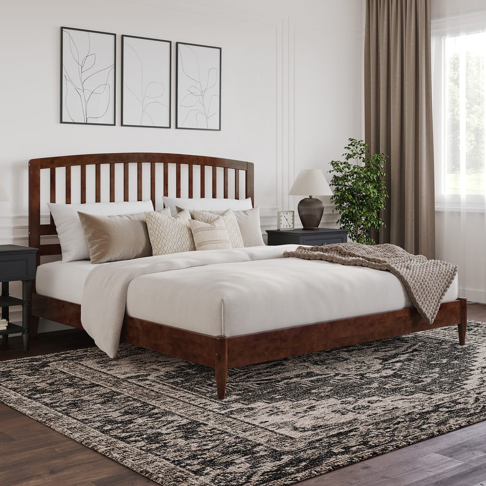 Quincy Solid Wood Low Profile Platform Bed