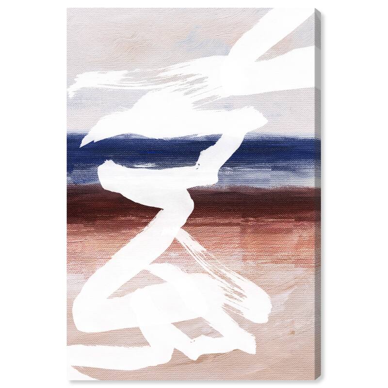 Wynwood Studio Canvas Abstract Baile del Mar White and Modern & Contemporary Wall Art Canvas Print