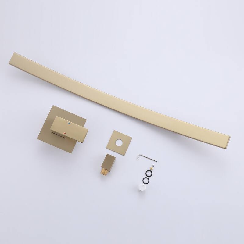 Rbrohant Creative Wall Mounted Waterfall Sink Faucet