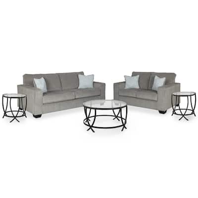 Signature Design by Ashley Altari Gray 5-Piece Upholstery Package - 85" W x 38" D x 37" H