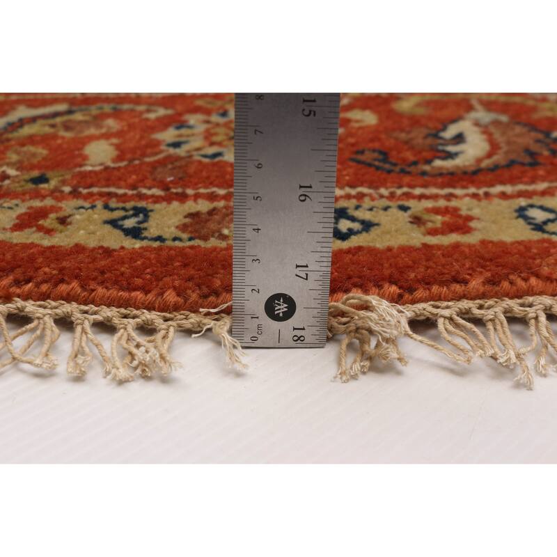 ECARPETGALLERY Hand-knotted Jules Sultane Dark Copper Wool Rug - 8'0 x 8'0
