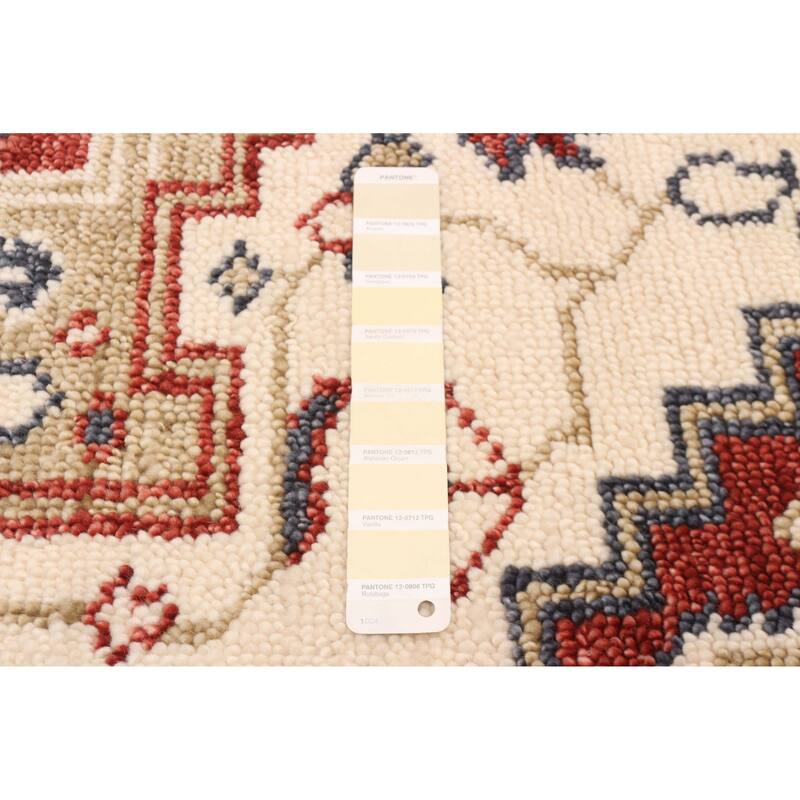 ECARPETGALLERY Hand-knotted Jules Serapi Cream Wool Rug - 5'5 x 7'5