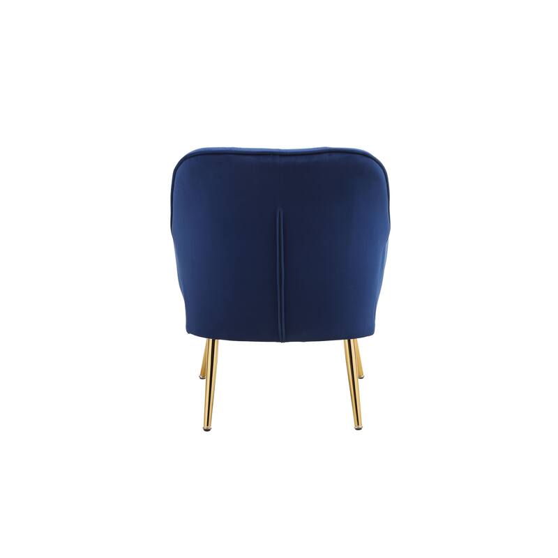 Mid Century Chair Navy Velvet Armchair Wingback Chairs Accent Chairs