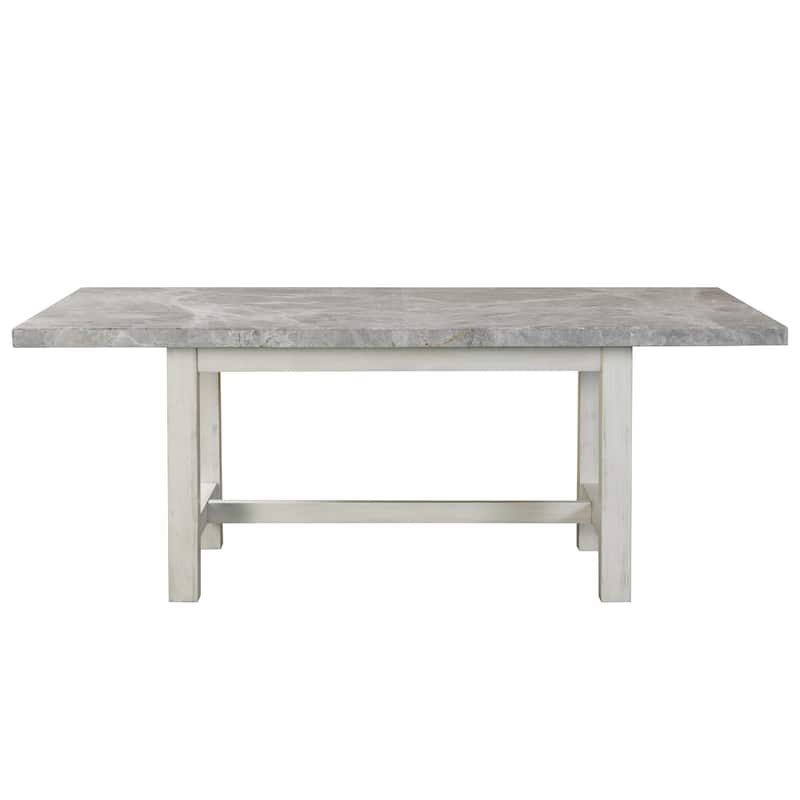 Steve Silver Cardella Marble Top 7-Piece Dining Set
