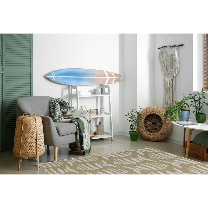 Swimming School Nautical Chenille Rug