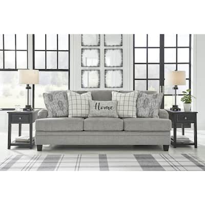 Signature Design by Ashley Davinca Gray Sofa - 91"W x 40"D x 40"H