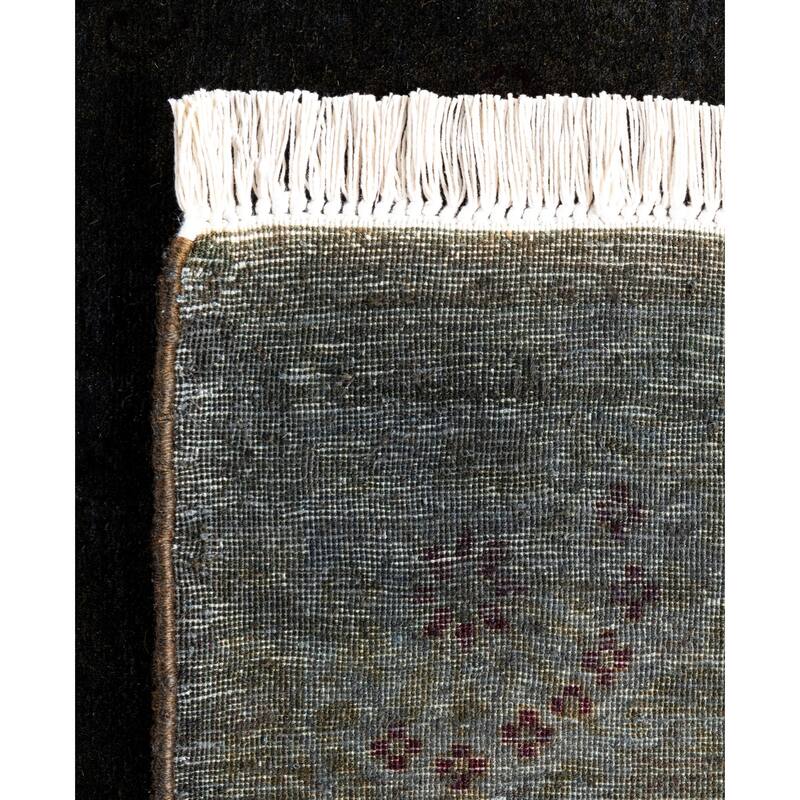 Overdyed One-of-a-Kind Hand-Knotted Area Rug - Brown - 3' 2" x 20' 8"