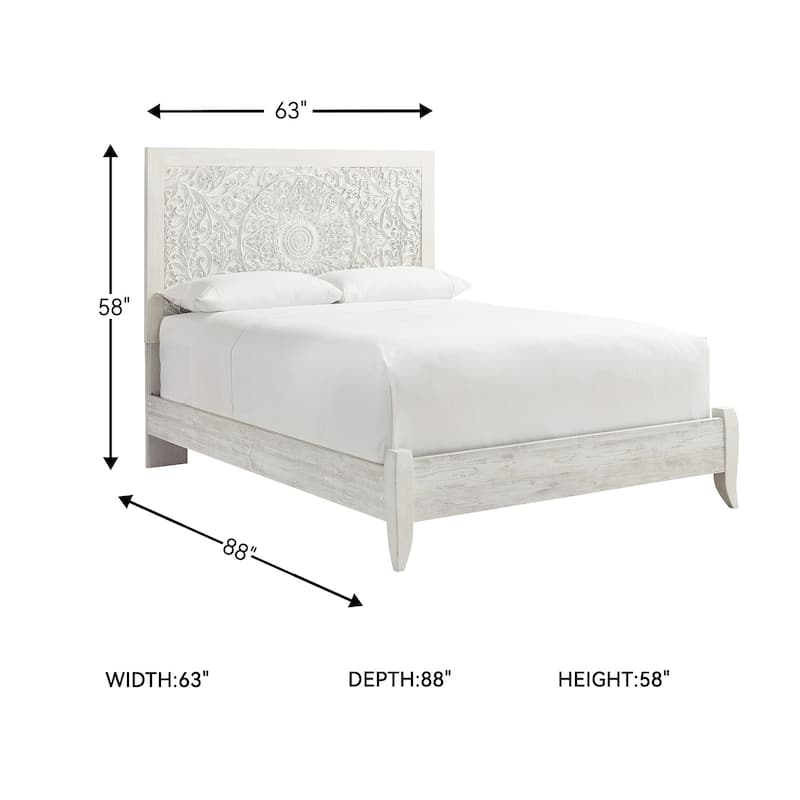 Signature Design by Ashley Paxberry White Queen Panel Bed
