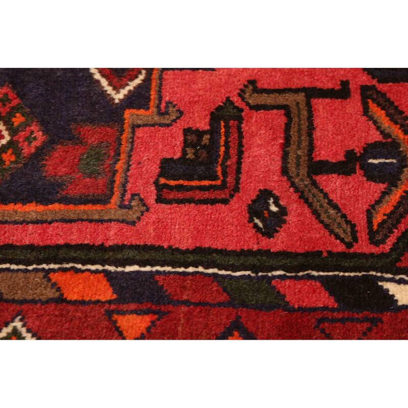 ECARPETGALLERY Hand-knotted Andelz Red Wool Rug - 3'6 x 4'6