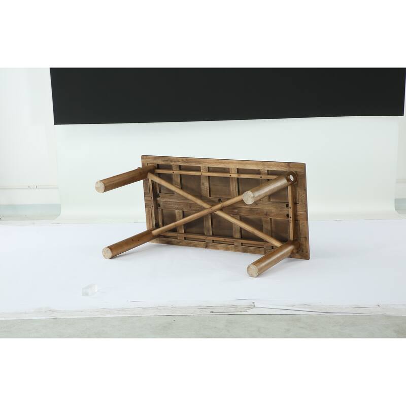 62.99 Inch Solid Wood Home Office Desk