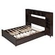 preview thumbnail 21 of 46, Queen Size Wooden Bed w/ All-in-One Storage Cabinet, Sockets & 4 Drawers
