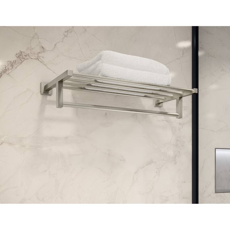 Symmons Duro 22" Single Rail Towel Bar with Shelf