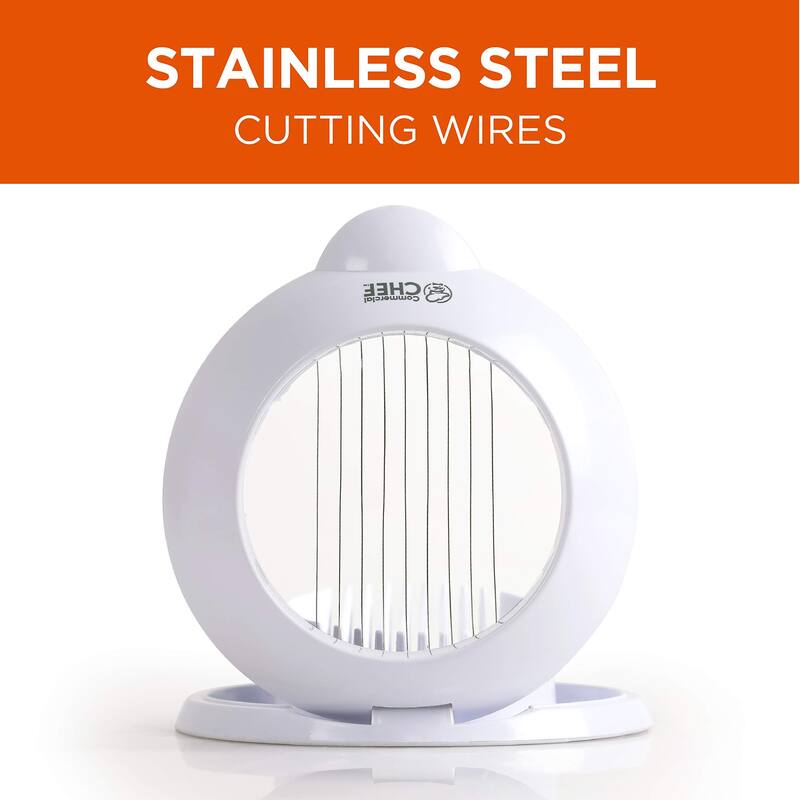 COMMERCIAL CHEF Egg Chopper, Safe and Easy to Use Food Chopper, Egg Cutter, Mushroom Slicer - one size
