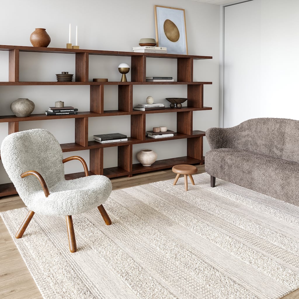 Samba Textured Cotton-Blend Area Rug