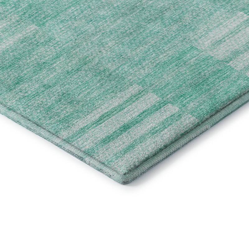 Premium Washable Super Soft Stripe Geo Mayfield Rug