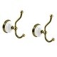preview thumbnail 2 of 3, Kingston Brass Victorian Double Robe Hook - Set of 2 Antique Brass