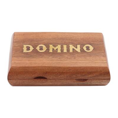 Novica Handmade Master Match Wood Domino Set