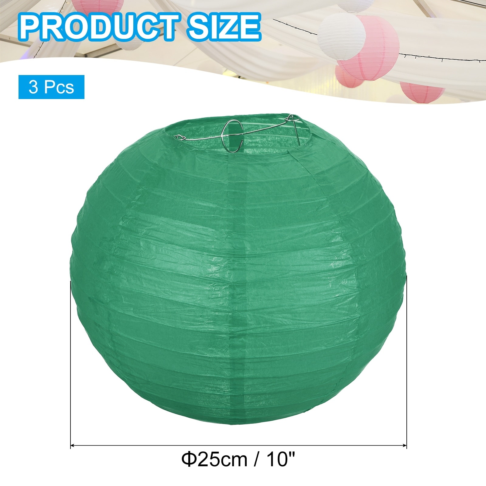 Round Paper Lanterns, Decorative Hanging Lanterns Lamp Party Decorations for Birthday Wedding Home