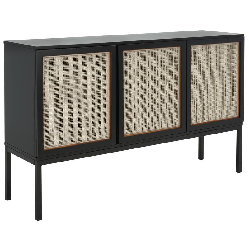SAFAVIEH Tabetha 2-Shelf Rattan Sideboard - 54 In. W x 15 In. D x 33 In. H - 54Wx15Dx33H