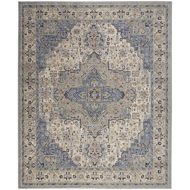 Nourison Essentials Persian Indoor/Outdoor Area Rug - 8' x 10' - Blue