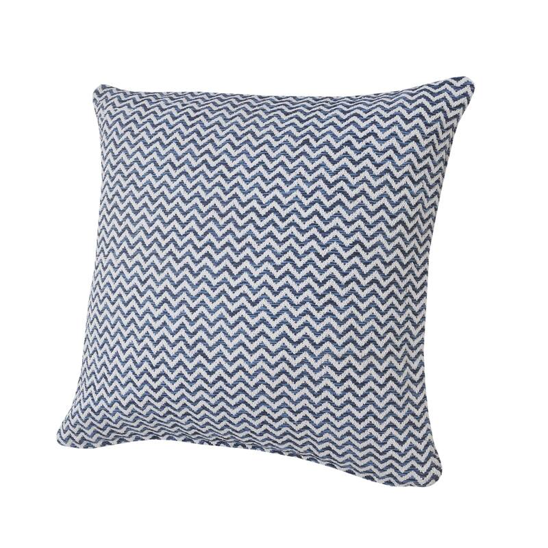 Sevita Beige and White Chevron Throw Pillow