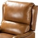 preview thumbnail 84 of 166, Brigida Multifunctional Modern Genuine Leather Nailhead Trim Recliner with Adjustable Footrest Set of 2 by HULALA HOME