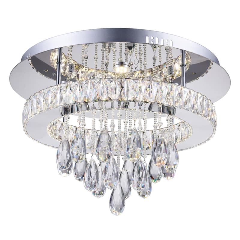 Veil Integrated LED Chrome Flush Mount - Chrome