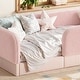 preview thumbnail 47 of 124, Twin/Full/Queen Teddy Fleece Floor Bed with Upholstered Safety Rails and Pocket