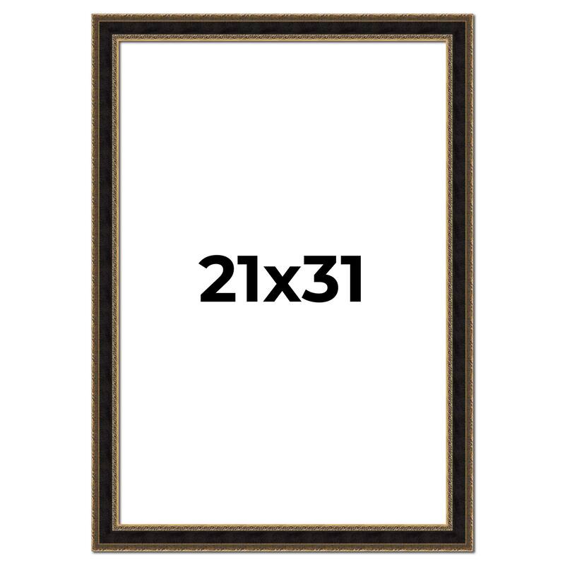 21x31 Frame Gold Antique Vintage Sold Wood Picture Frame | 1.75 Inch