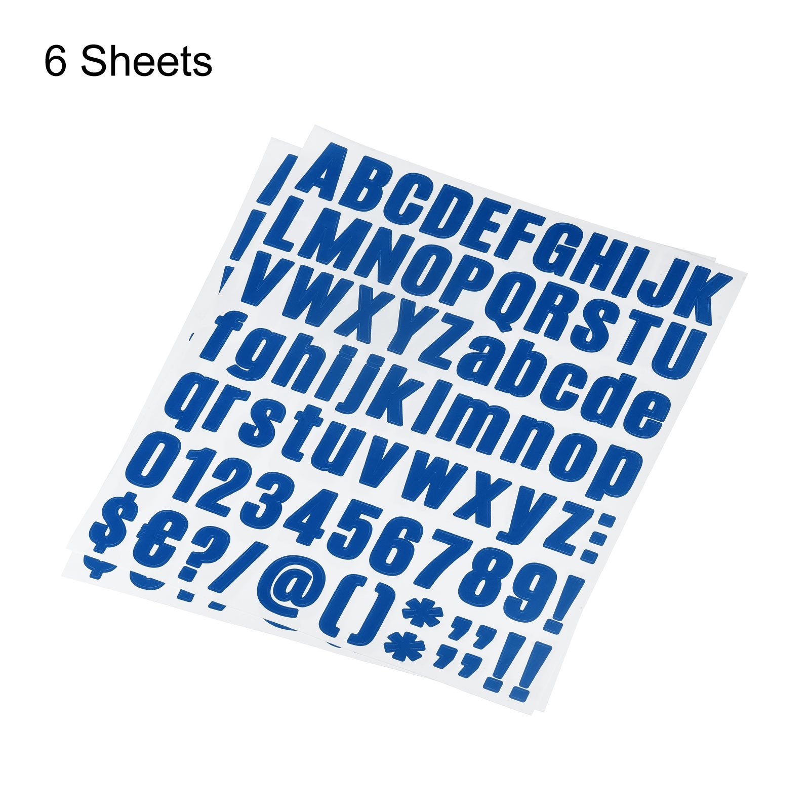 1 Inch Self Adhesive Waterproof Vinyl Letter Number Stickers 6 Sheet Dark  Blue - Dark Blue - On Sale - Bed Bath & Beyond - 36629619