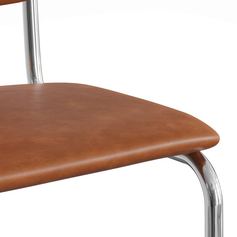 Hayward Vegan Leather Side Chair Vegan Leather (Set Of 2)