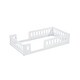 preview thumbnail 25 of 24, Twin Size Platform Bed with Guardrail and Semi-enclosed Fence