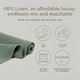 preview thumbnail 43 of 47, over&back Washed 100% Linen Table Runner - Machine Washable