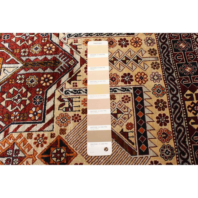 ECARPETGALLERY Hand-knotted Hereke Light Khaki Silk Rug - 2'4 x 2'11