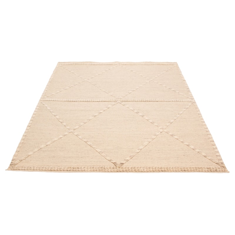 ECARPETGALLERY Hand-knotted Tangier Cream Wool Rug - 8'2 x 10'1