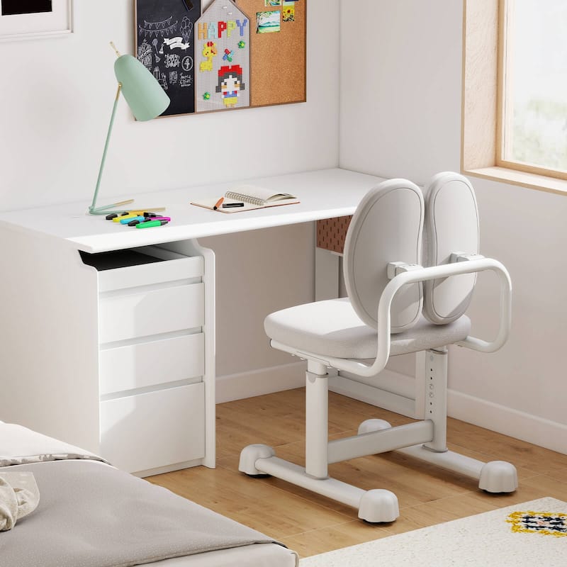 Costway Kids Desk Chair with Double Back Support Adjustable Height - See Details