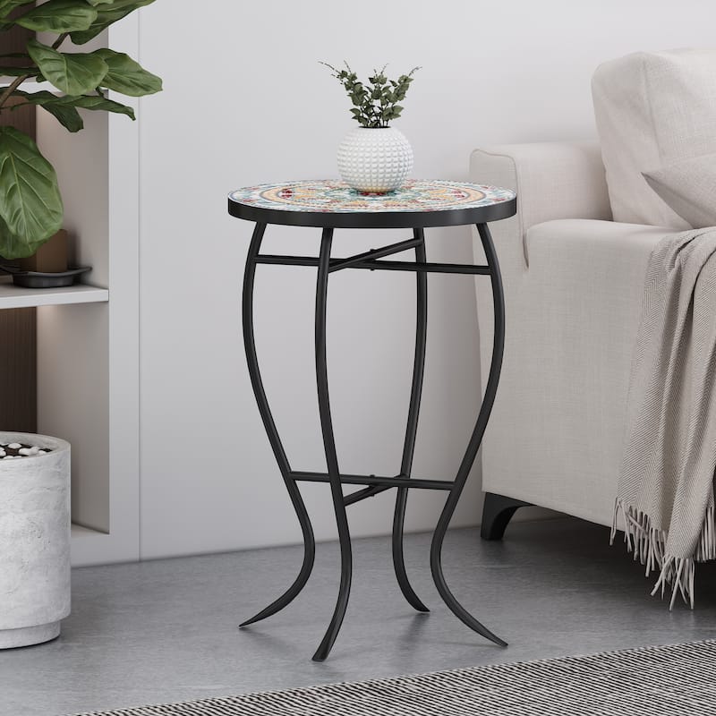 Lansdowne Indoor Side Table with Tile Top by Christopher Knight Home