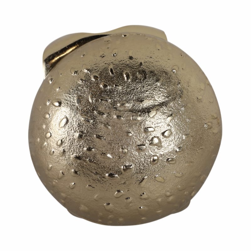 Aluminum Decorative Object Burger Shape - 3" Silver & Gold - 5" x 5" x 3.25"