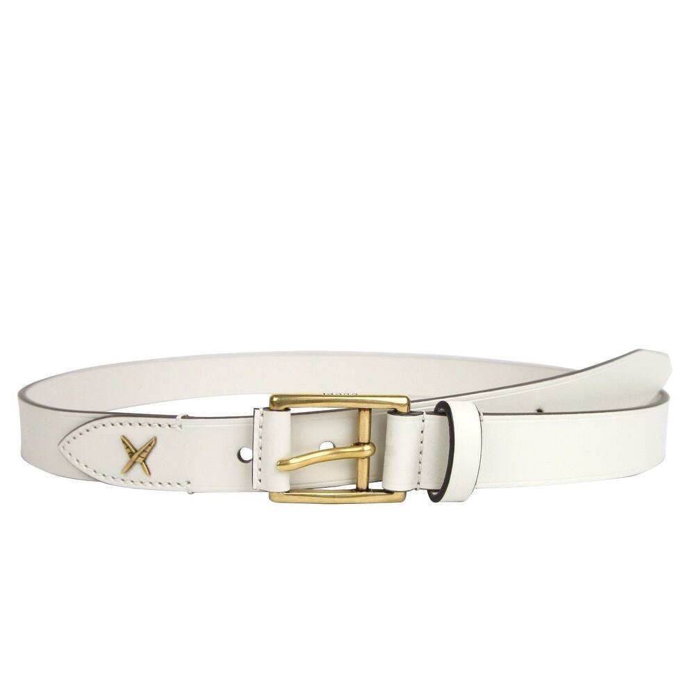white and silver gucci belt