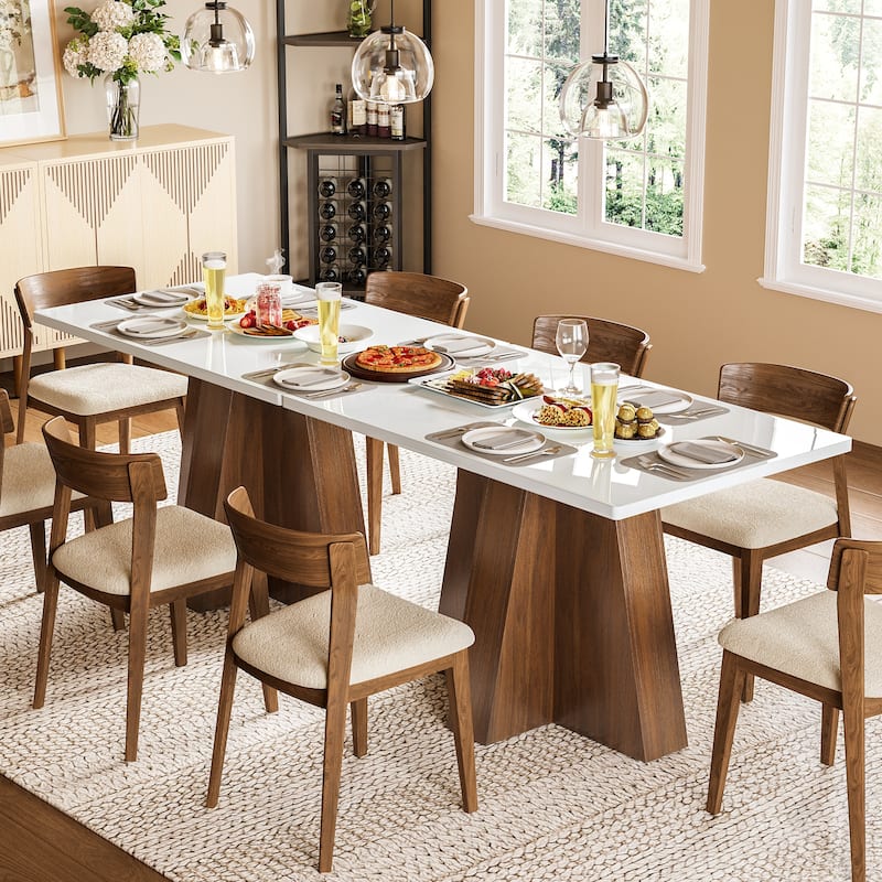 47.2'' Rectangular Dining Table for 4-6 People - 47.2'' W × 31.5'' D × 30.3'' H