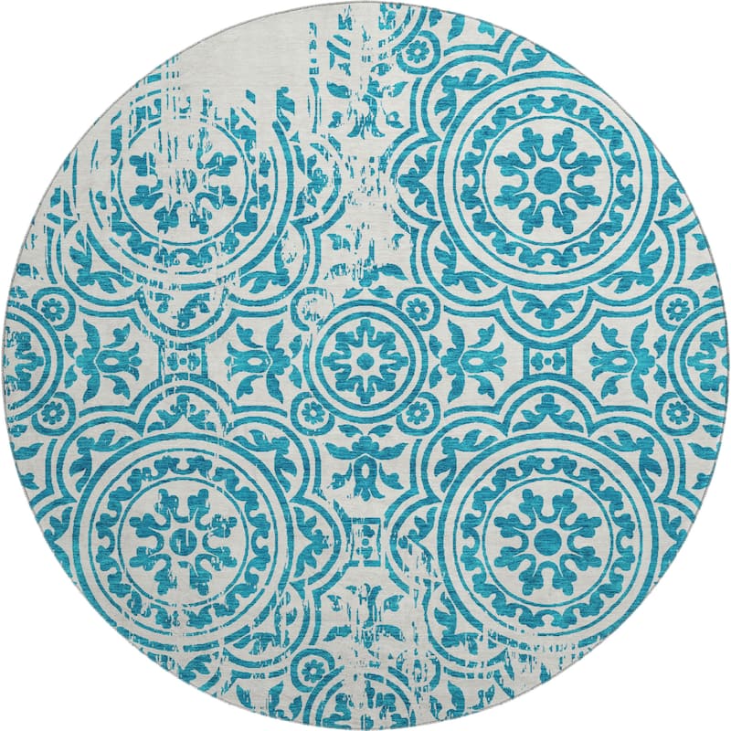 Premium Washable Super Soft Vanishing Medallion Mayfield Rug